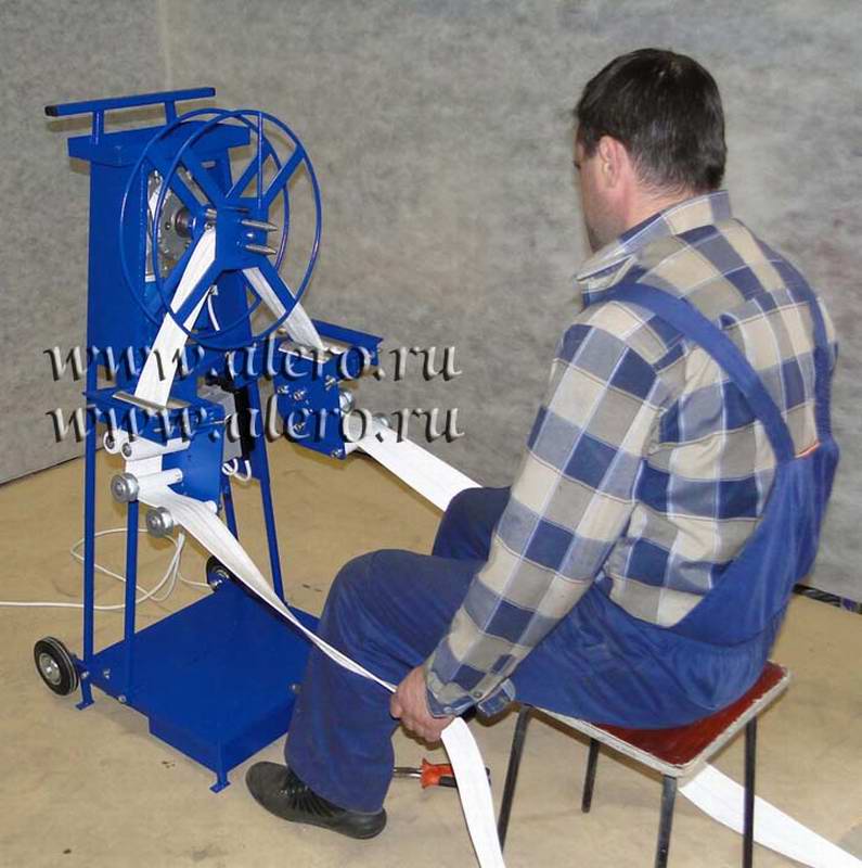 Станок для скатки и перекатки пожарных рукавов на новое ребро